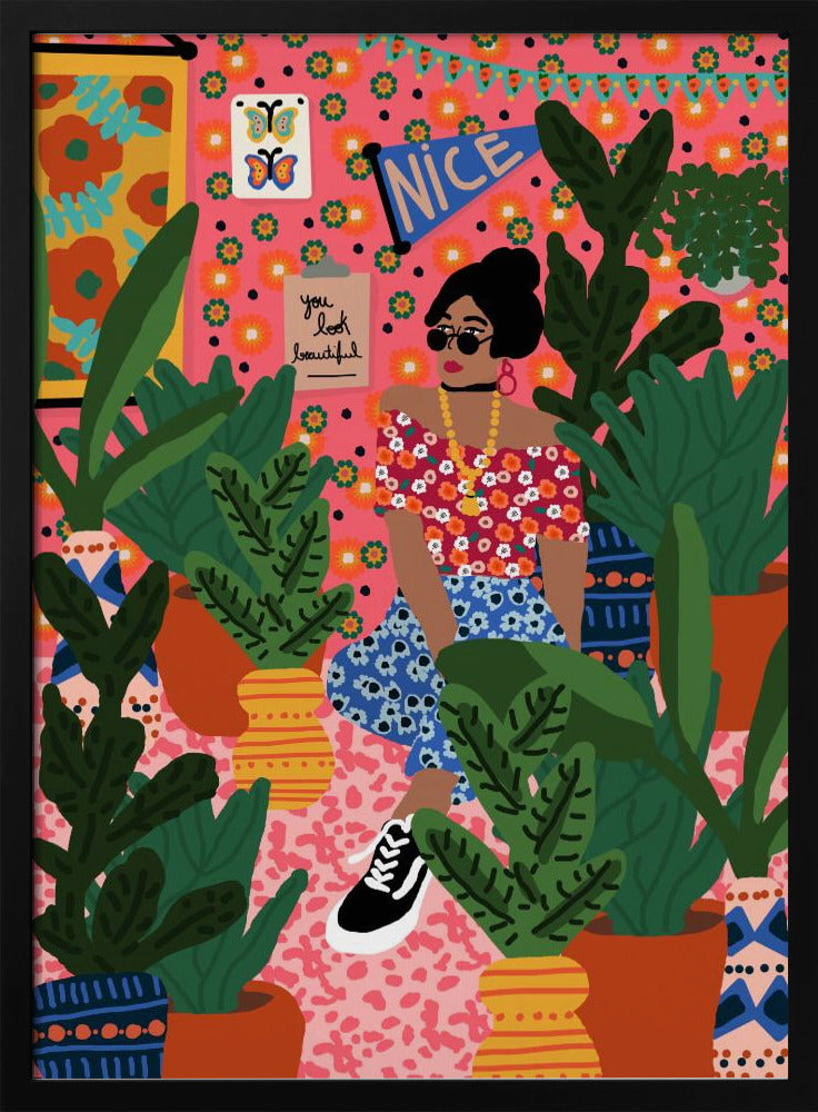 Floral Student Room | Poster