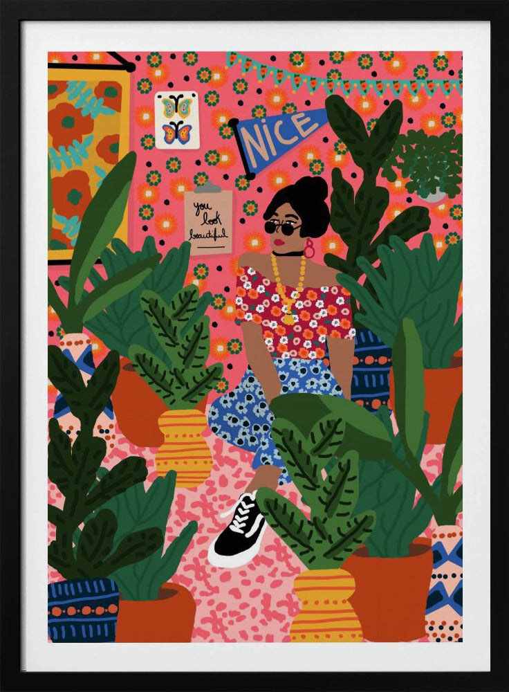 Floral Student Room | Poster