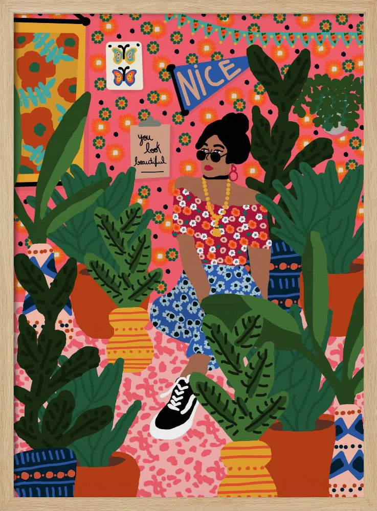 Floral Student Room | Poster