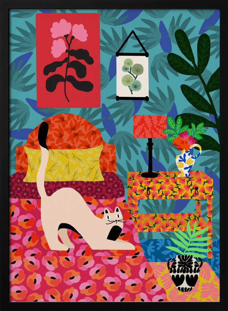 Floral Purr-adise | Poster