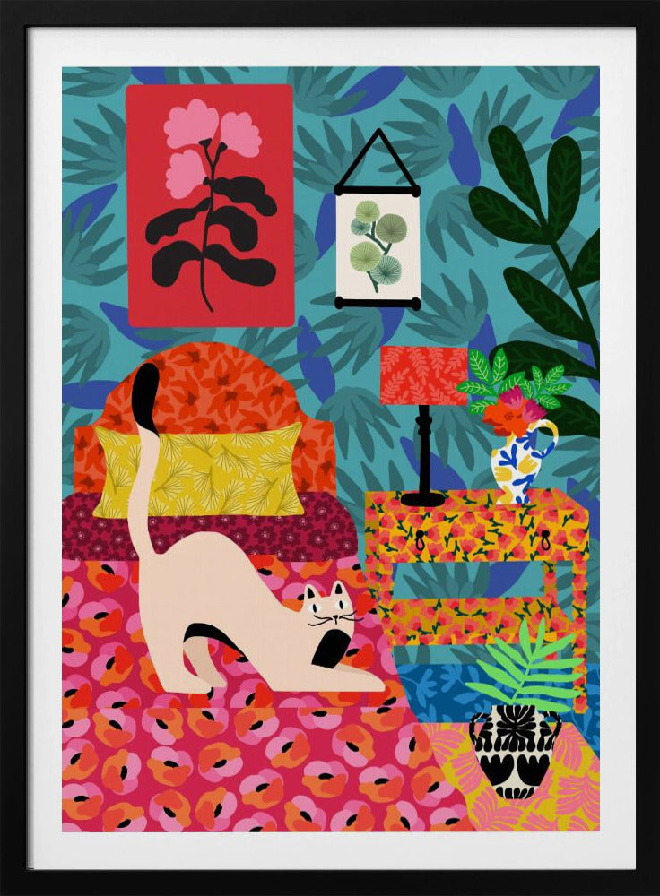 Floral Purr-adise | Poster