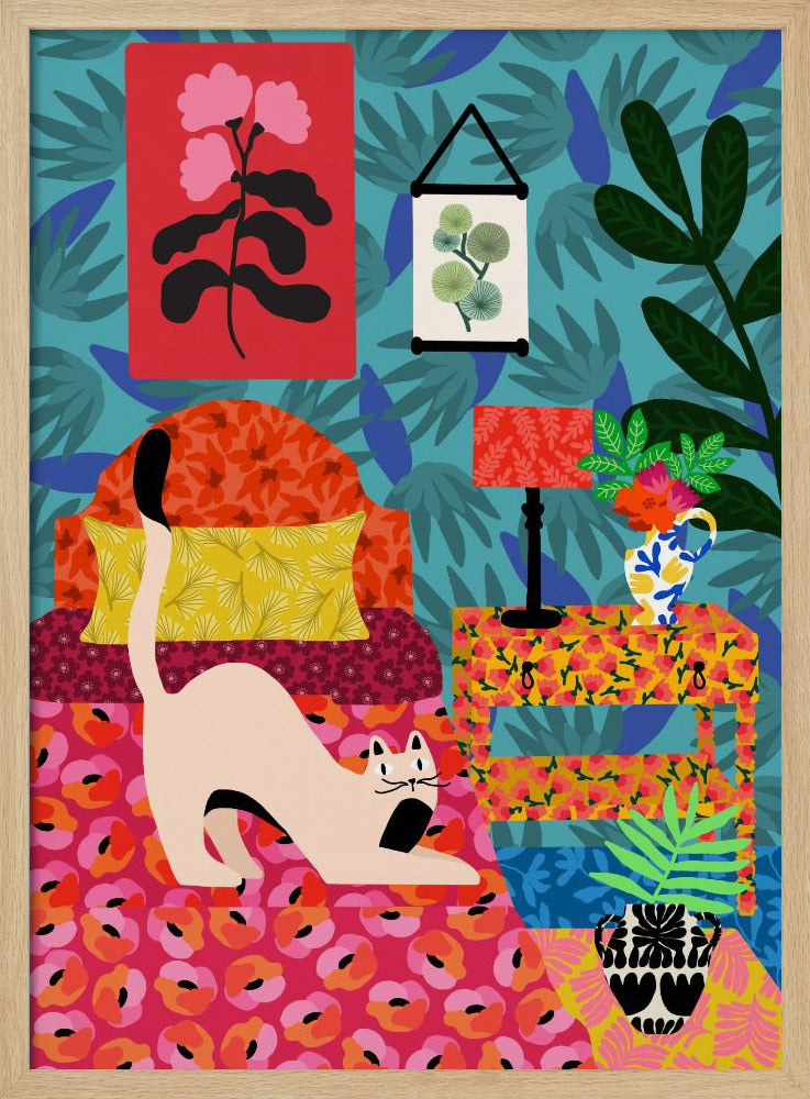 Floral Purr-adise | Poster