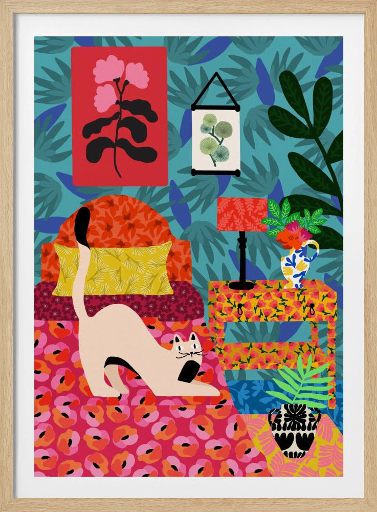 Floral Purr-adise | Poster