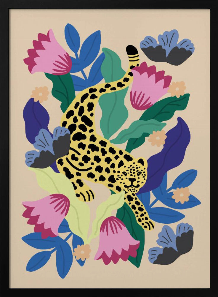 Floral Leopard | Poster