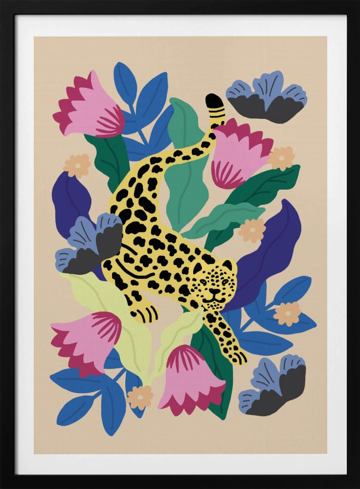 Floral Leopard | Poster