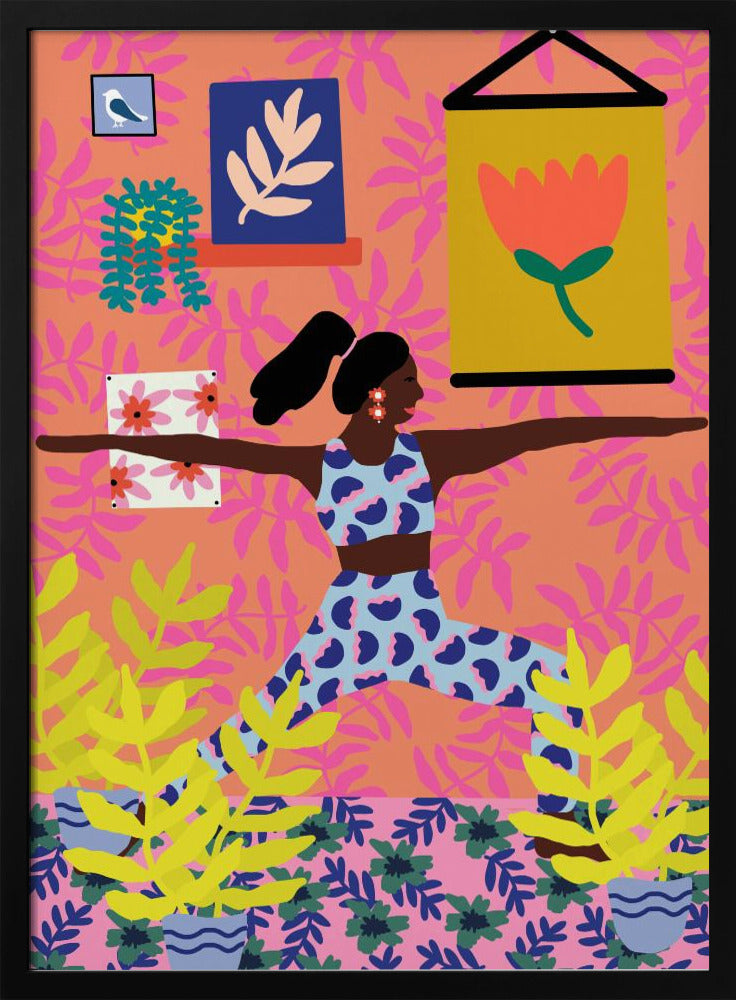 Yoga Warrior Position | Poster