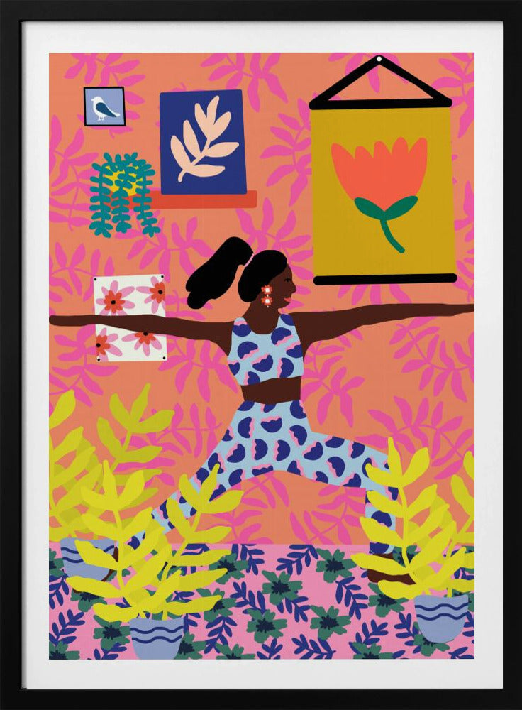 Yoga Warrior Position | Poster