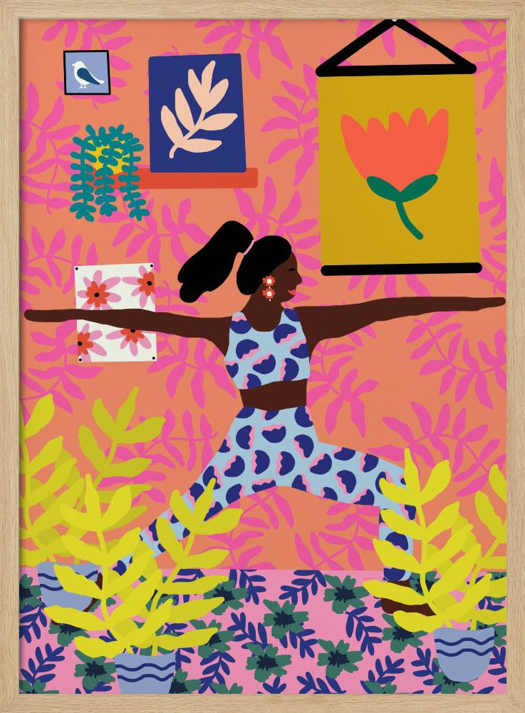 Yoga Warrior Position | Poster