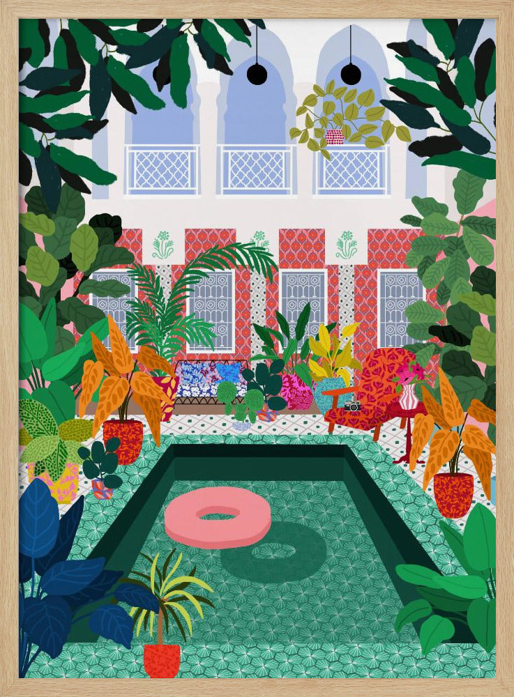 Enjoying the Pool | Poster