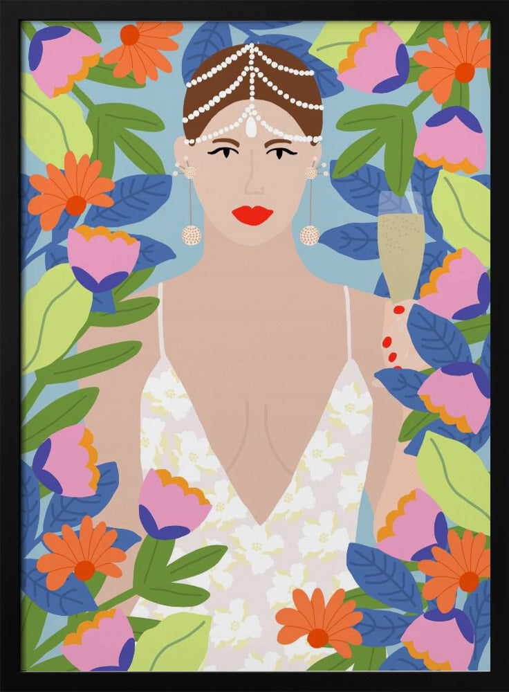 Summer Queen in Flowers | Poster