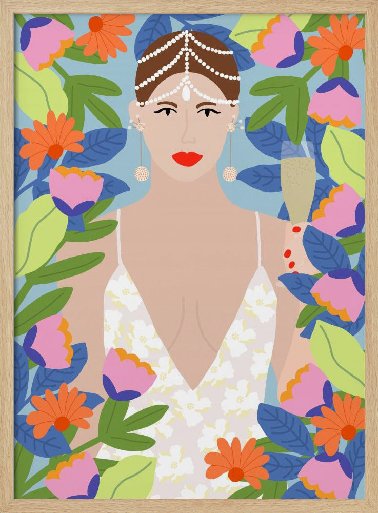 Summer Queen in Flowers | Poster