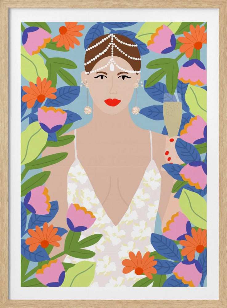 Summer Queen in Flowers | Poster