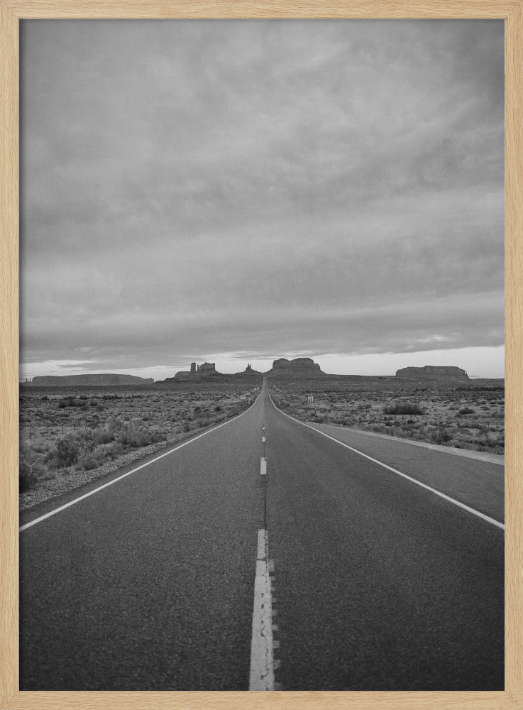 Monochrome Monument Valley II | Poster