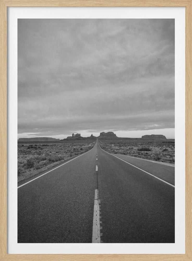 Monochrome Monument Valley II | Poster