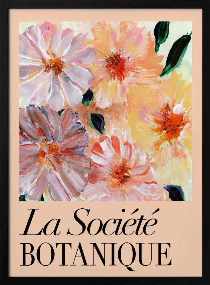 La Société Botanique Peach Flowers | Poster