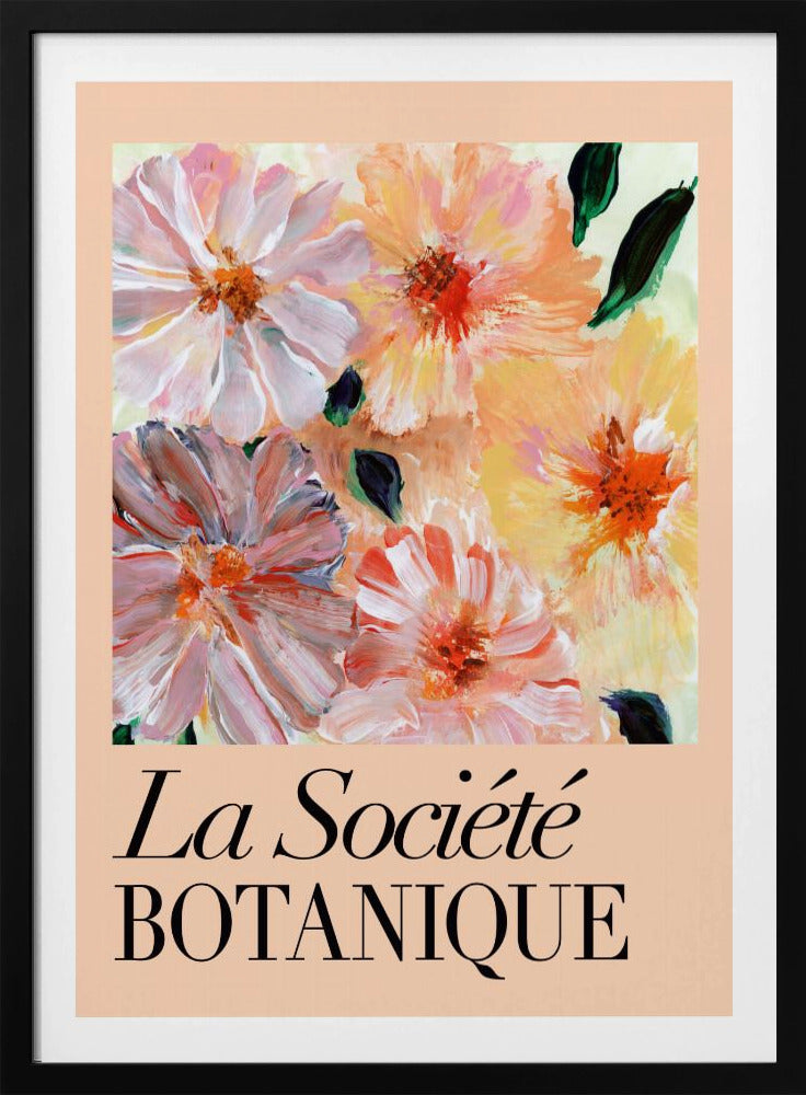La Société Botanique Peach Flowers | Poster