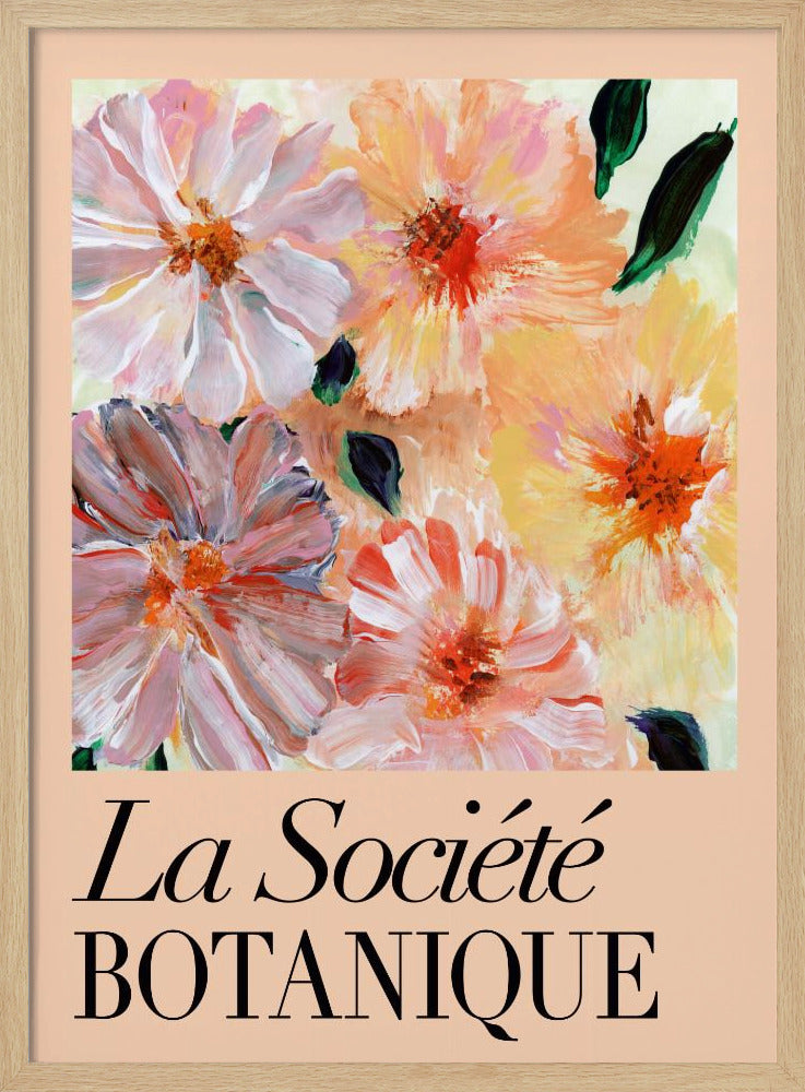 La Société Botanique Peach Flowers | Poster
