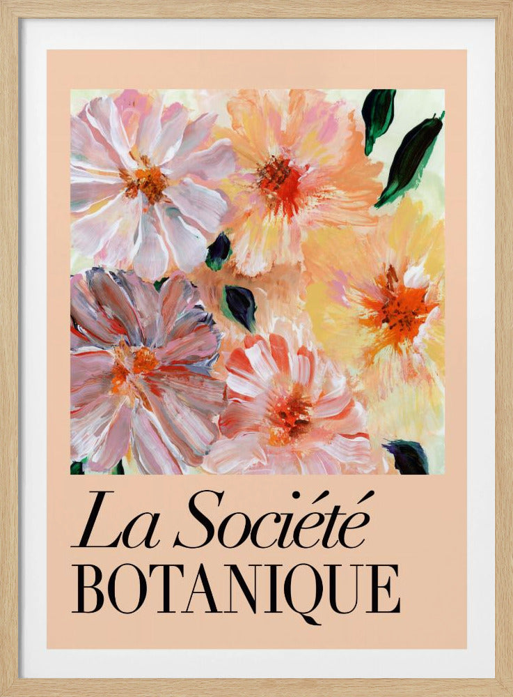La Société Botanique Peach Flowers | Poster