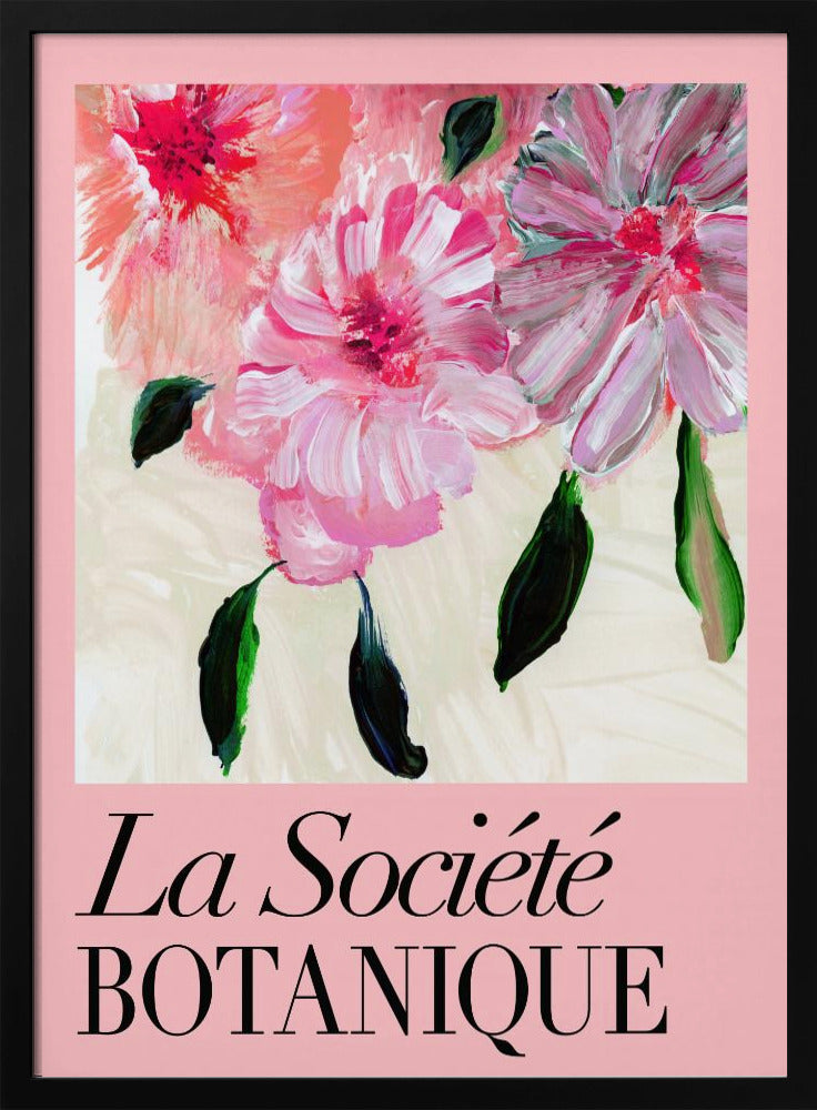 La Société Botanique Pink Flowers | Poster