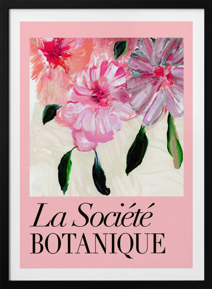 La Société Botanique Pink Flowers | Poster