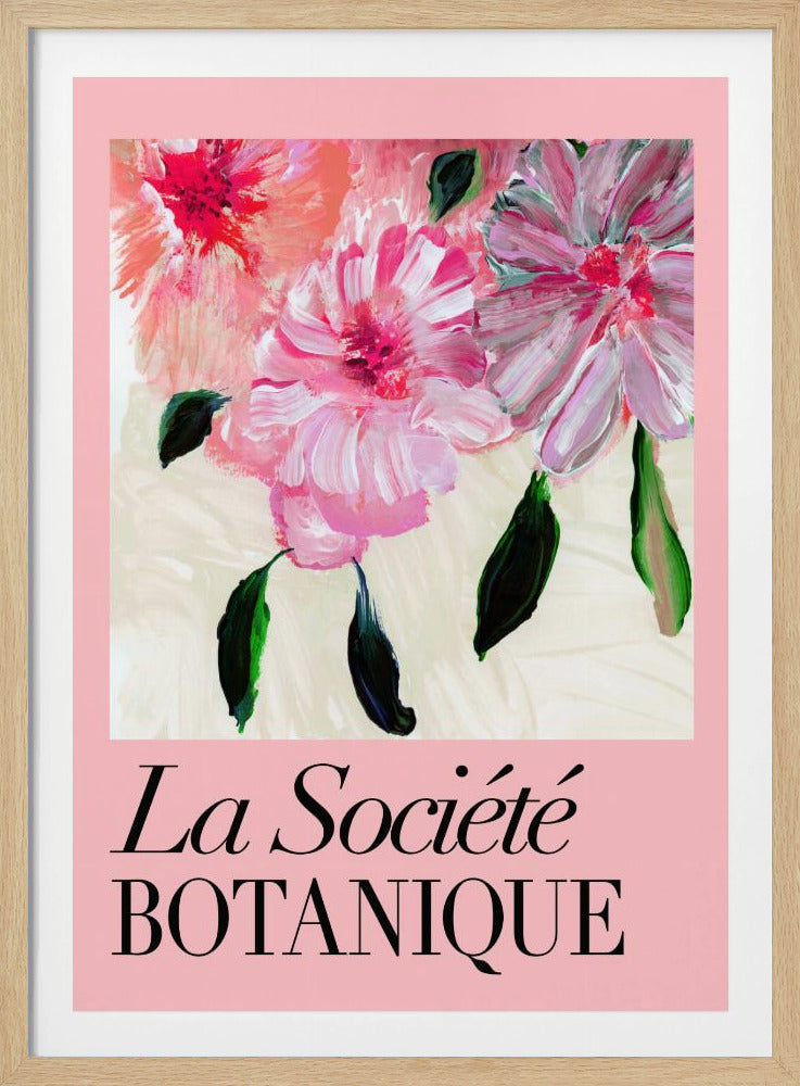 La Société Botanique Pink Flowers | Poster