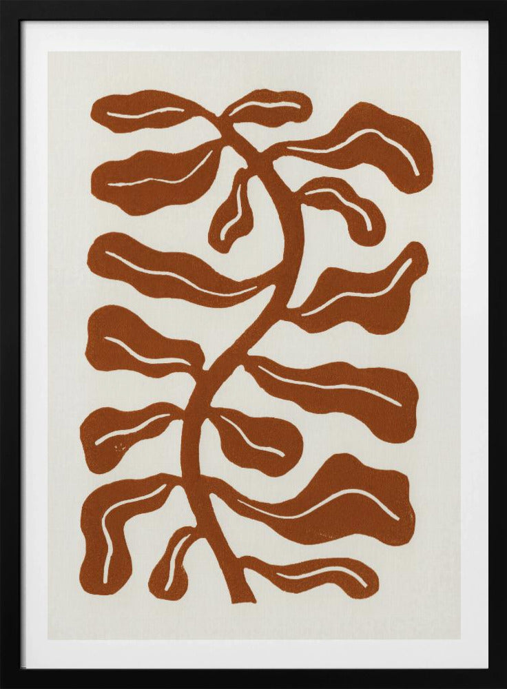 Wind Kissed Plant / Saddle Brown | Poster
