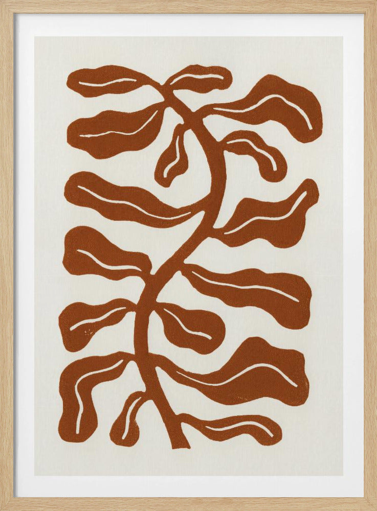 Wind Kissed Plant / Saddle Brown | Poster