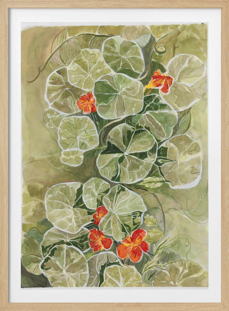 Nasturtium Tapestry | Poster