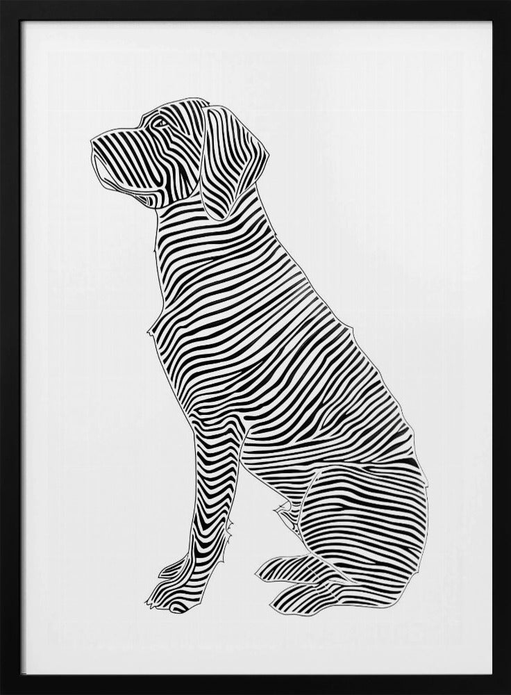 Lines art Dog | Poster