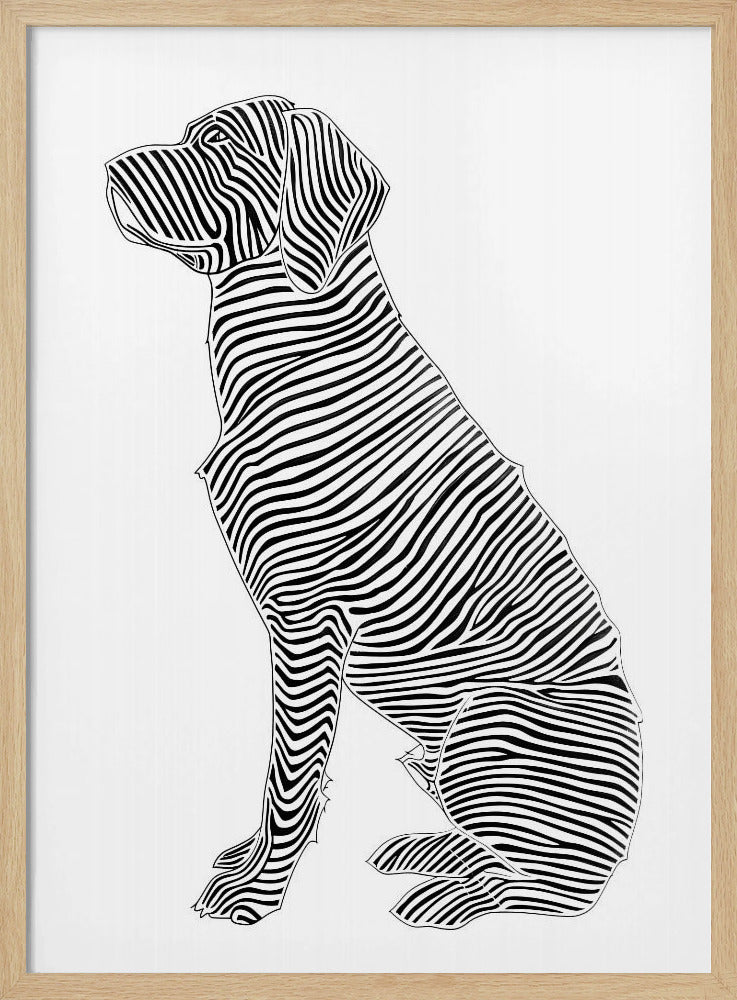 Lines art Dog | Poster