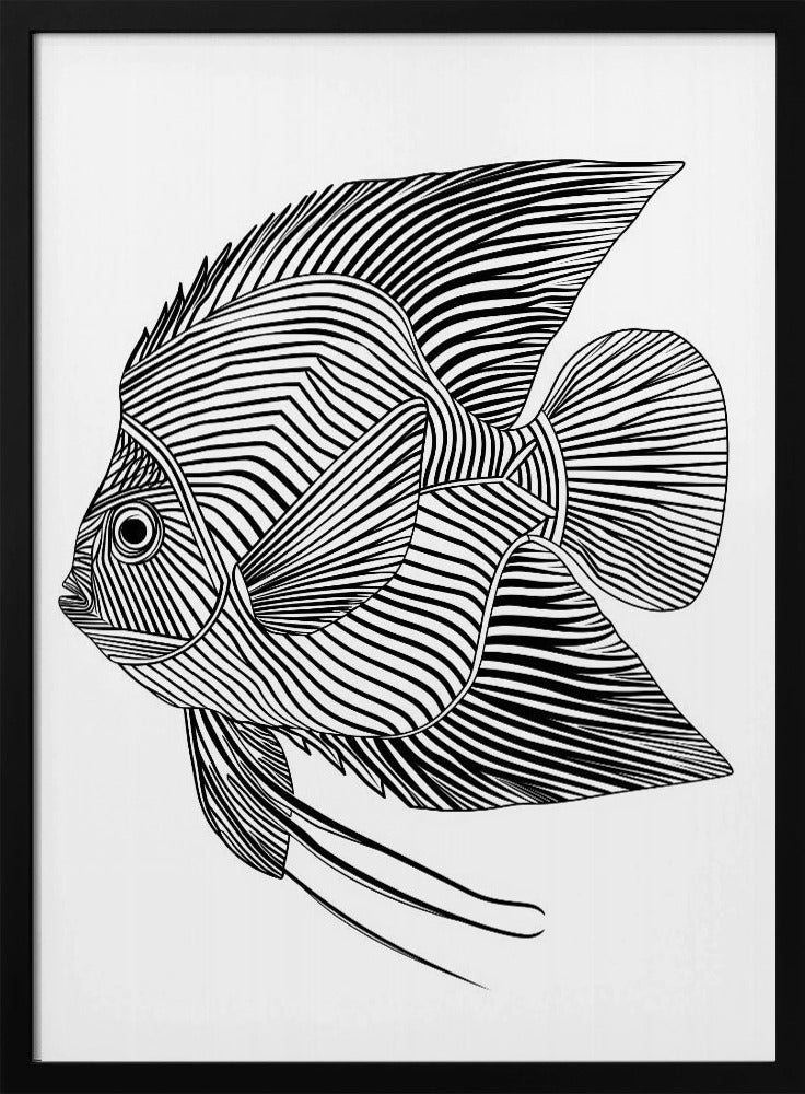 Lines art Fish | Poster