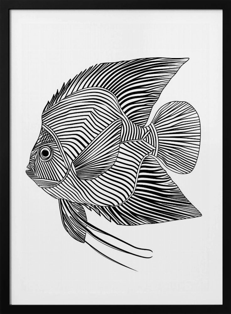 Lines art Fish | Poster