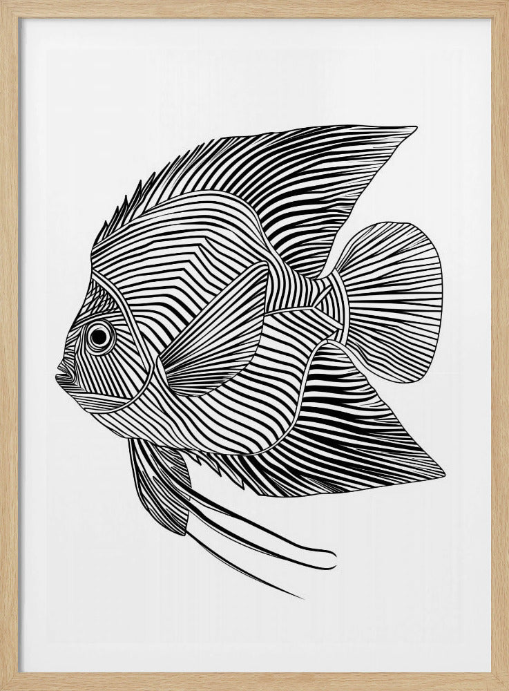 Lines art Fish | Poster