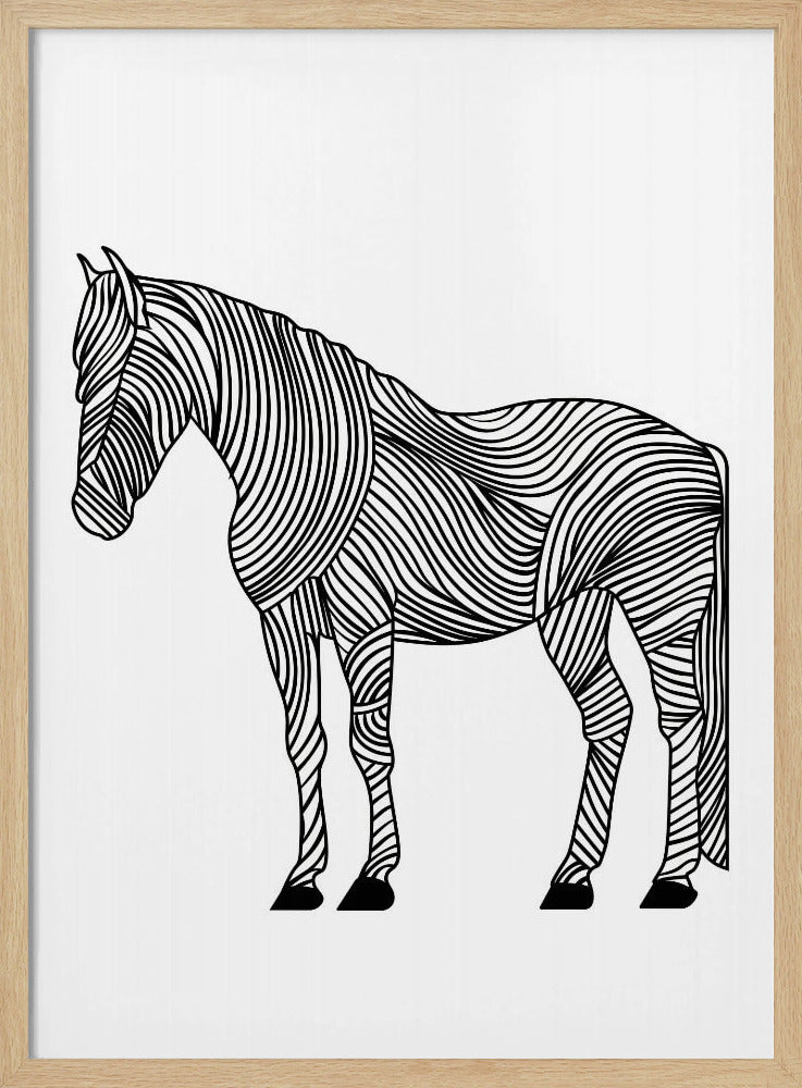 Lines art Horse | Poster