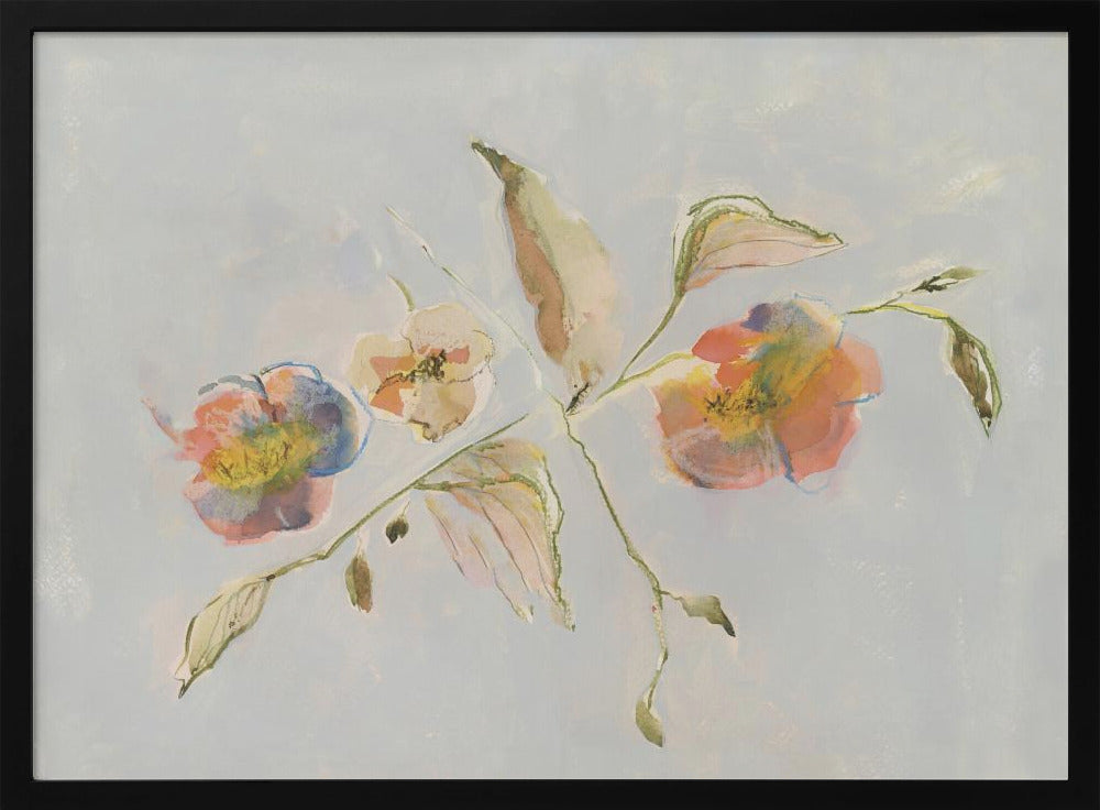 Elegant Antique Flowers 01 | Poster