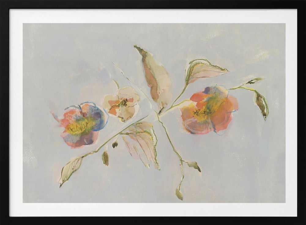 Elegant Antique Flowers 01 | Poster