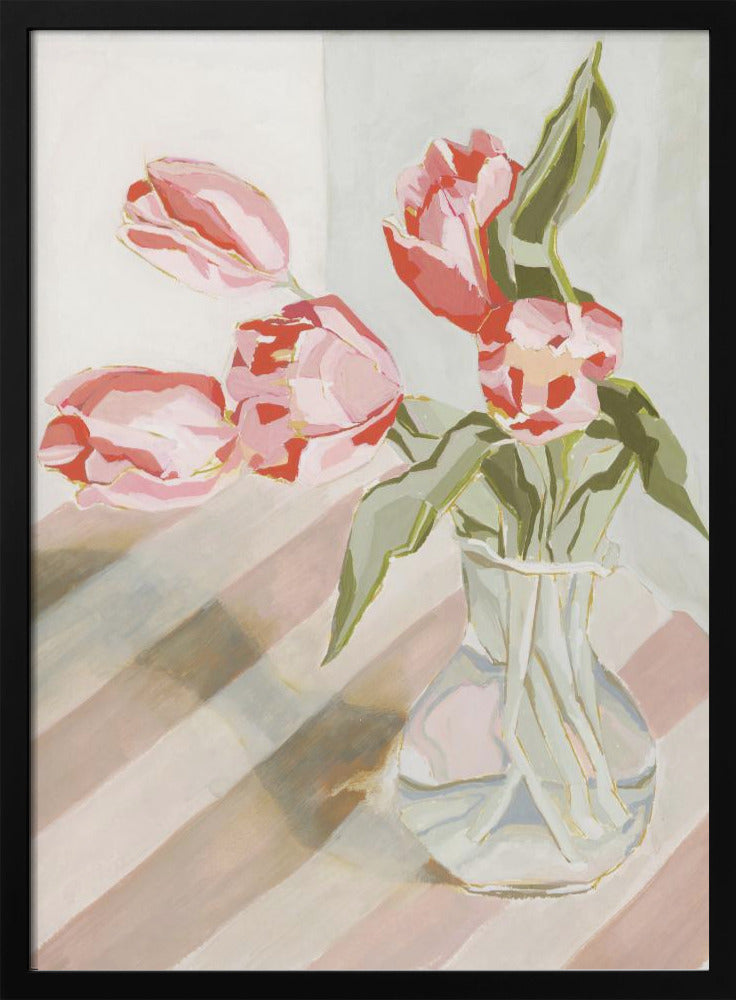 Tulips in a vase | Poster