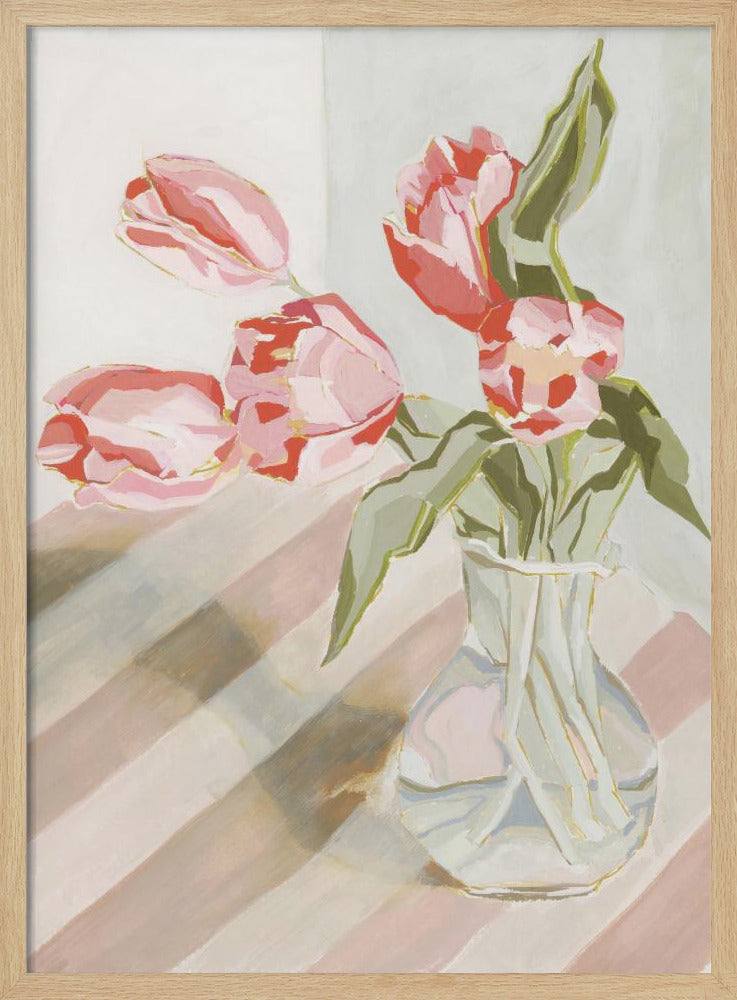 Tulips in a vase | Poster