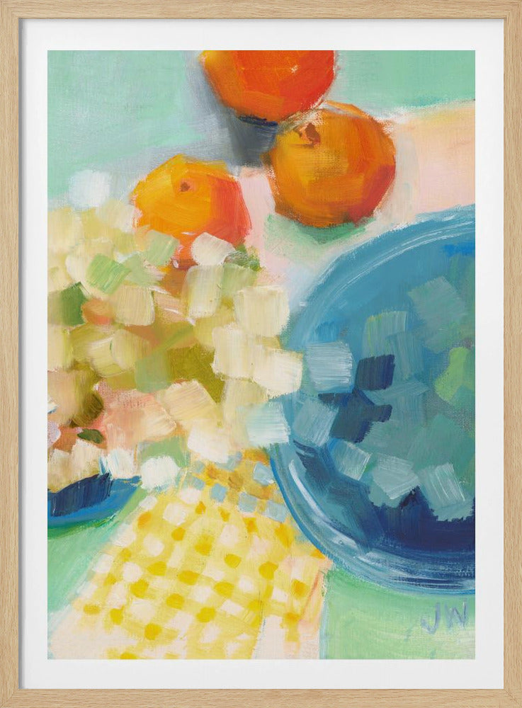 Oranges and Hydrangea | Poster