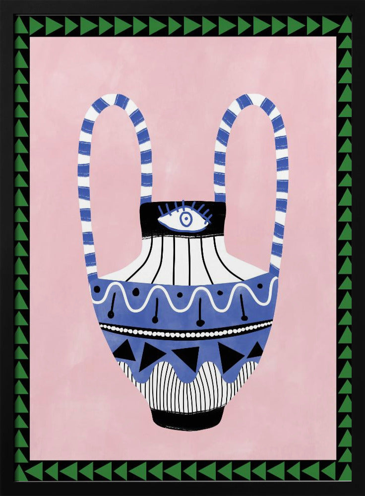 Colorful Geometric Vase | Poster