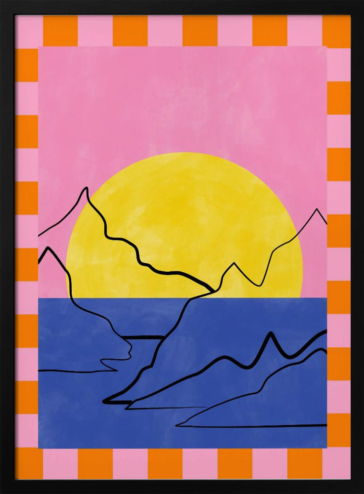 Retro Horizon Glow | Poster