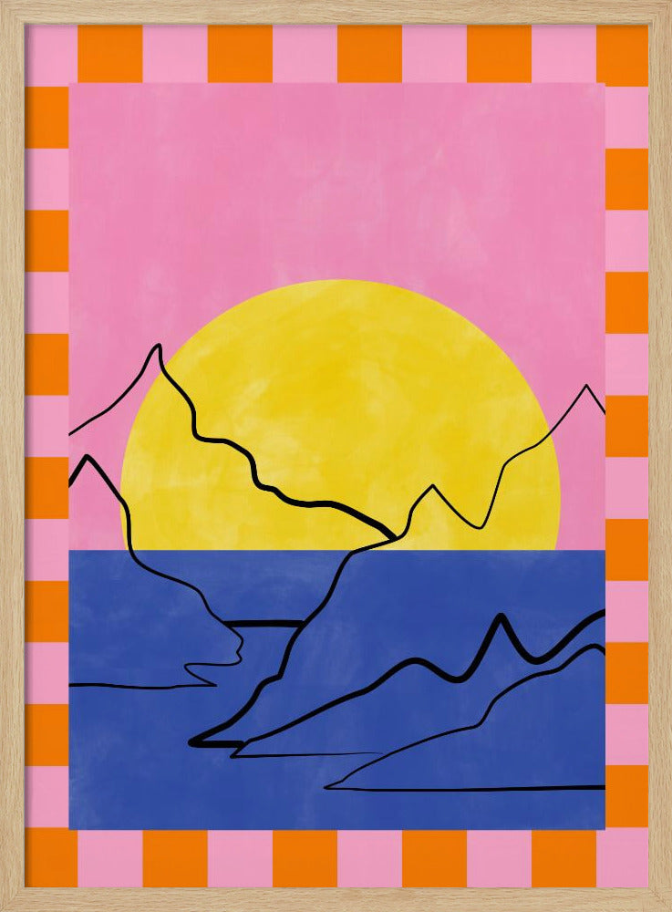 Retro Horizon Glow | Poster