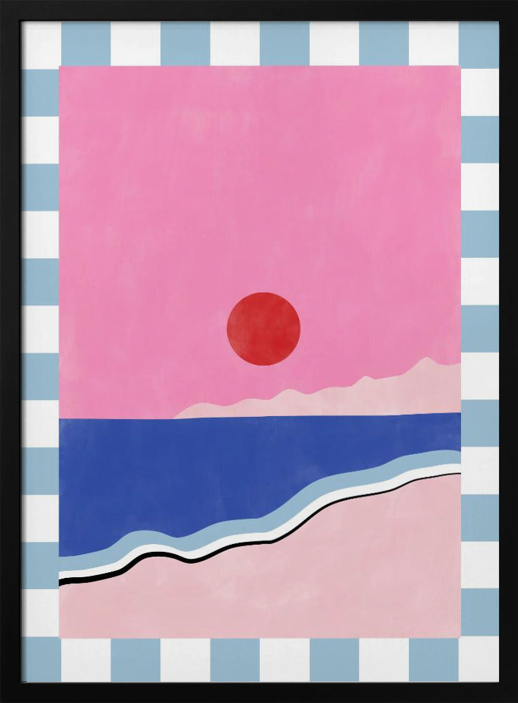 Minimalist Beach Scene | Poster