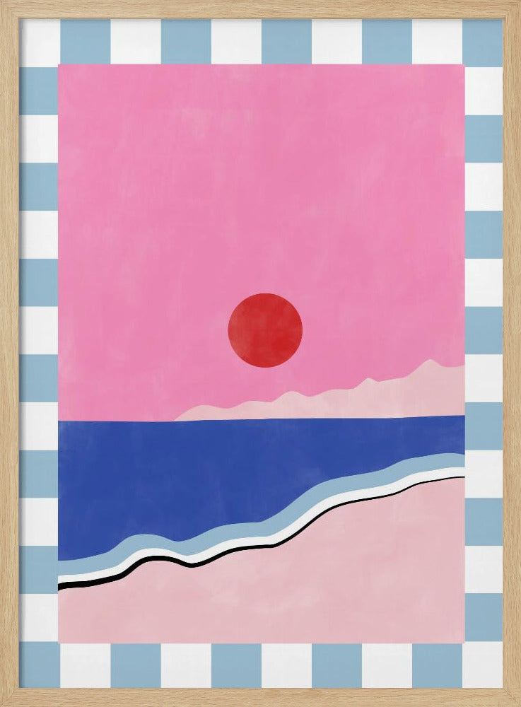 Minimalist Beach Scene | Poster