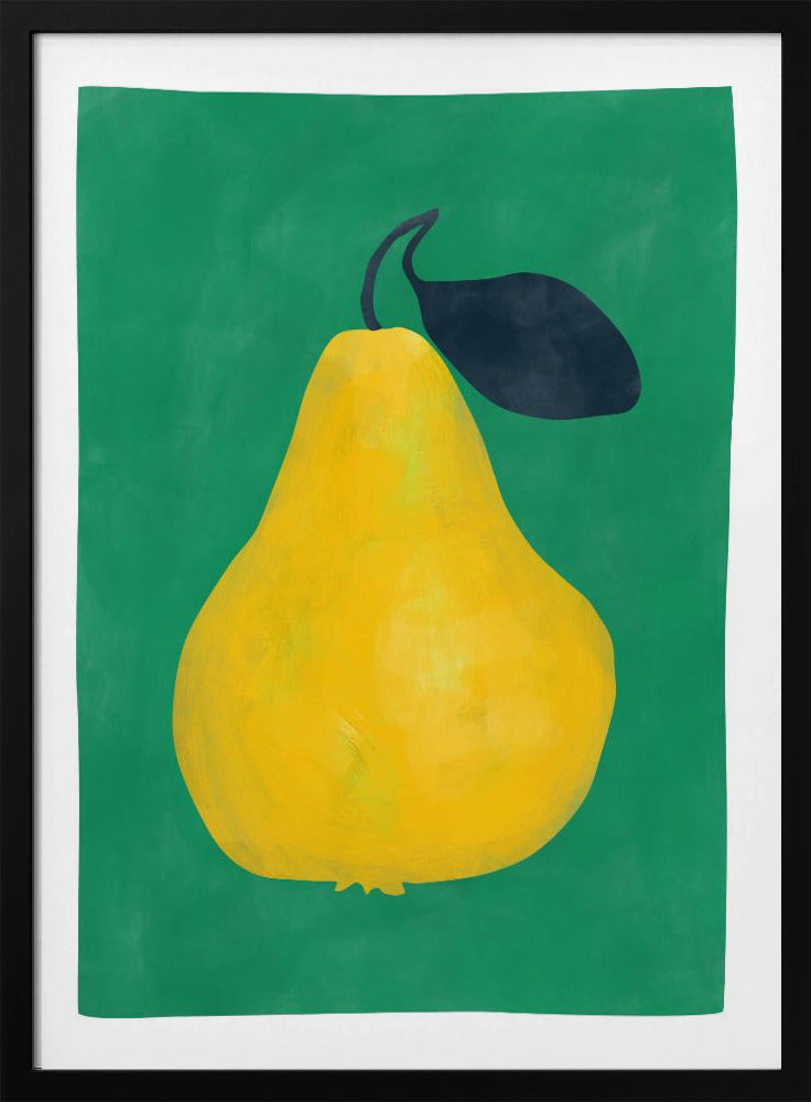 Minimalist Yellow Pear | Poster