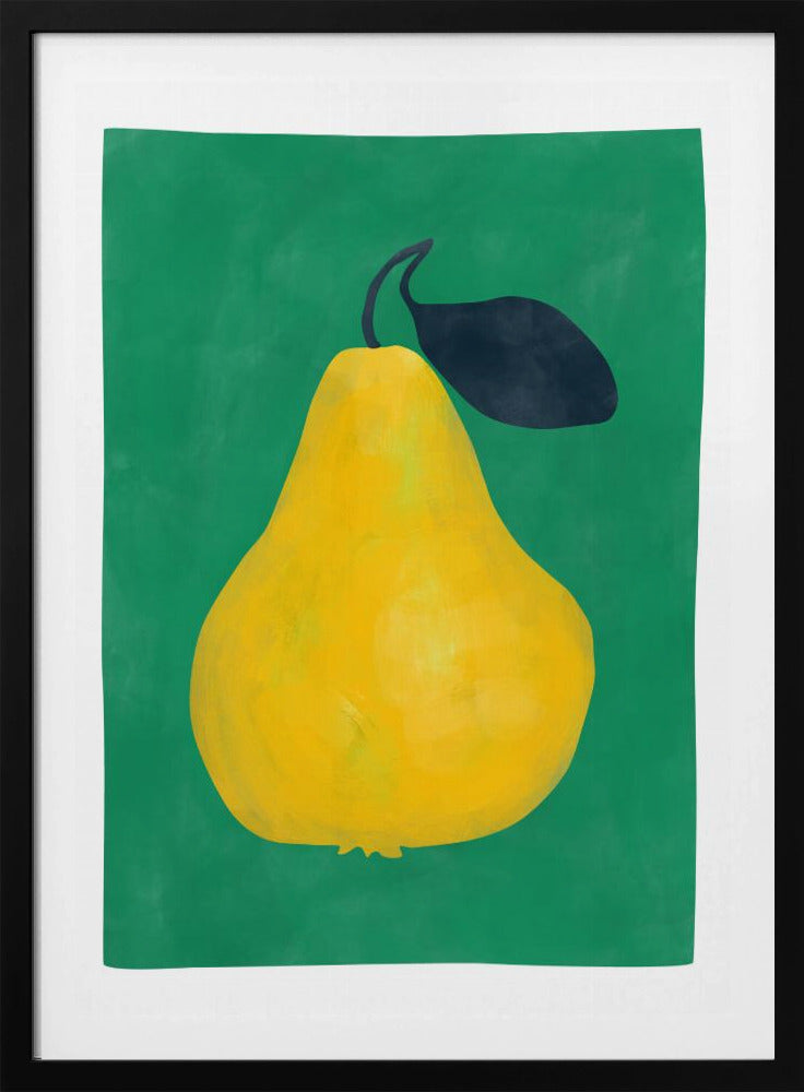 Minimalist Yellow Pear | Poster
