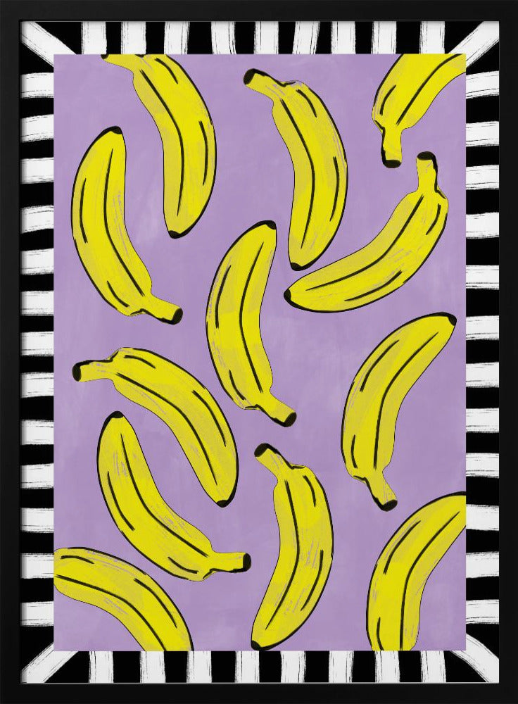 Yellow Bananas Abstract | Poster