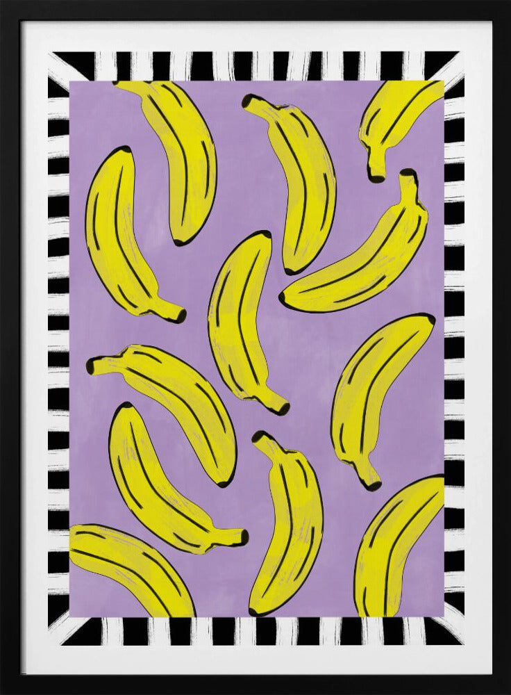 Yellow Bananas Abstract | Poster
