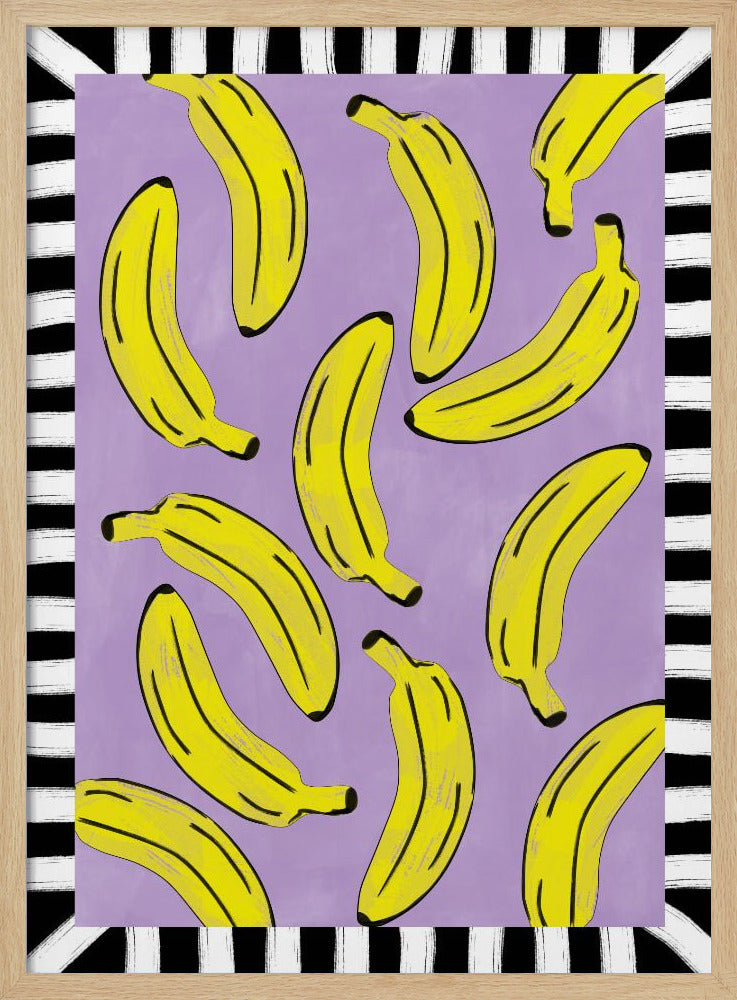 Yellow Bananas Abstract | Poster