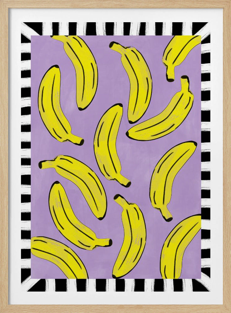 Yellow Bananas Abstract | Poster